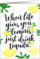 Lemons and Tequila card