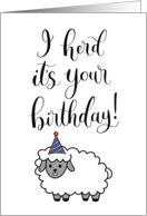 Happy Birthday with Birthday Hat Herd card