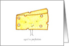 Happy Birthday Funny Cheese Wedge card
