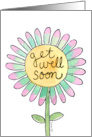 Happy Flower Get Well Soon card