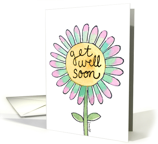 Happy Flower Get Well Soon card (1839406)