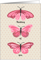 Thinking of You Beautiful Day Butterflies card