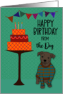Happy Birthday from the Dog Cake card