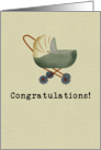 Congratulations on the New Baby Stroller card