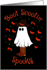 Boot Scootin Spooky Cowboy Ghost card