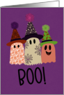 Halloween Three Happy Ghosts card