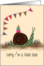 Belated Birthday Snail card