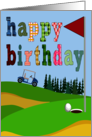 Birthday Golf Lover card