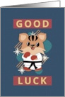 Good Luck Karate Competition Tiger card