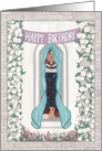 Happy Birthday Open Castle Window card