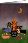 Halloween Trick or Treat Dogs card