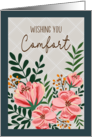 Sympathy Floral Wishing You Comfort card