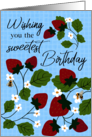 Birthday Strawberry Vines card