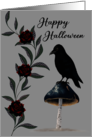 Halloween Raven Elegance card