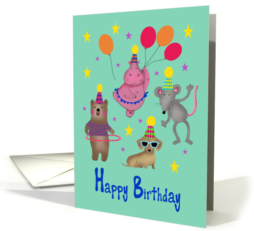 Dancing Animals to Celebrate Birthday for All card (1838792)