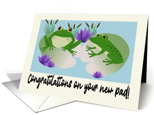 Congratulations on Your New Pad Frogs card (1846022)