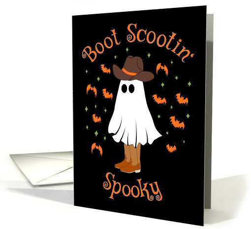 Boot Scootin Spooky Cowboy Ghost card (1848864)