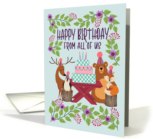 Birthday From All Woodland Animals card (1850408)