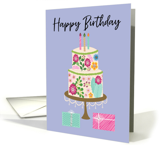 Birthday Cake with Presents card (1853266)