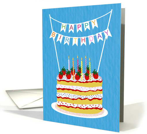 Birthday Strawberry Layer Cake card (1857908)