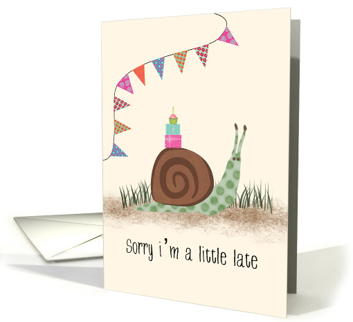 Belated Birthday Snail card (1859970)