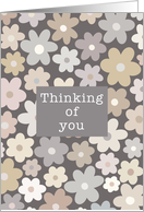 Thinking of You Neutral Floral card