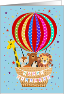 Birthday for Kids with Animals card