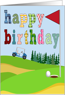 Birthday Golf Lover card
