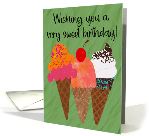 Birthday Ice Cream Cones card (1864732)
