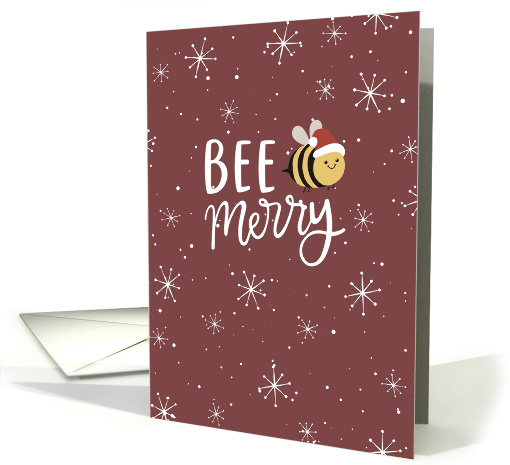 Merry Christmas Bumble Bee Insect card (1865684)