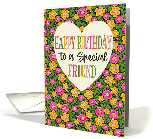 Birthday Floral to a Special Friend card (1870150)