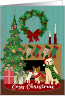Cozy Christmas at Home with the Animals card