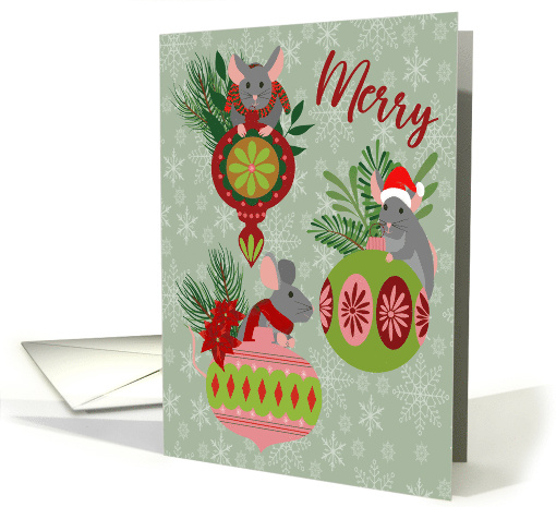 Christmas Ornaments and Mice card (1875570)