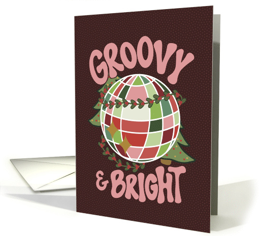 Christmas Groovy and Bright Retro Disco card (1879404)