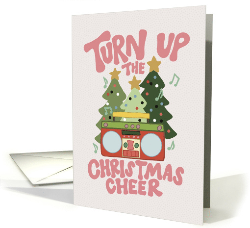 Turn Up The Christmas Cheer Retro card (1879912)
