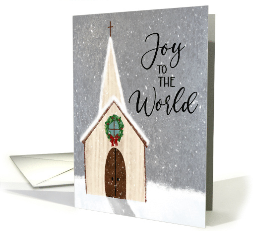 Christmas Joy to the World Church card (1885918)