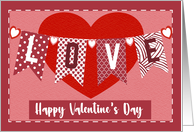 Valentine Love Banner card