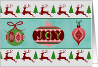 Christmas Joy Ornaments card