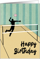 Birthday Volleyball Female Player card