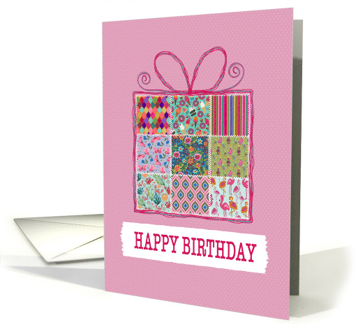 Birthday Patchwork Present card (1891084)