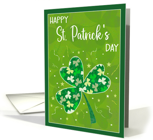 St Patricks Day Clover Celebration card (1895740)