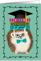 Graduation So Proud of You Hedgehog card