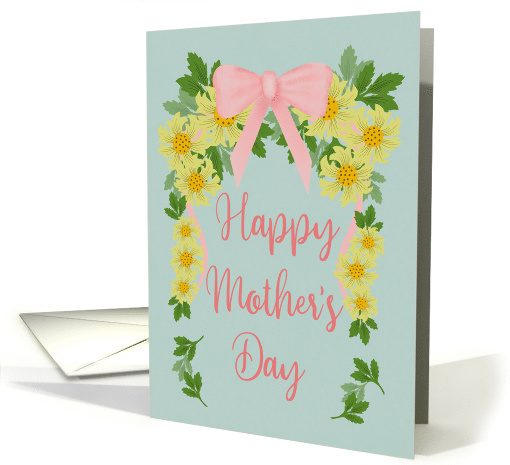 Mothers Day with Flowers and Bow card (1900224)