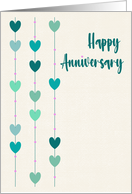 Anniversary Love Hearts card