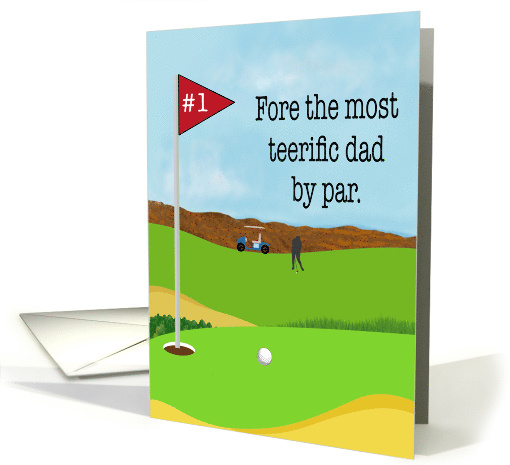 Fathers Day Golf Pun Humor card (1903772)