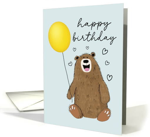 Birthday Bear with Balloon card (1908538)