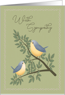 Sympathy Birds on Tree Branch card