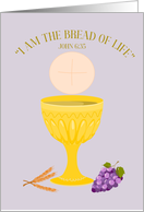 First Communion Bread of Life card