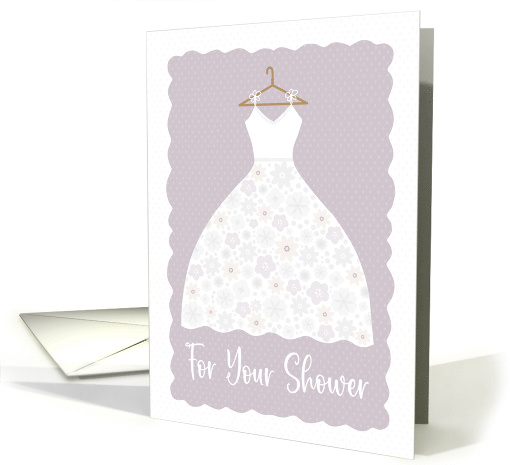 Bridal Shower with Flowery Dress card (1924410)