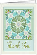Thank You Boho Floral card